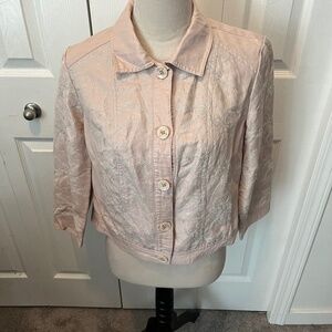 Chicos size 1/S embroidered jacket